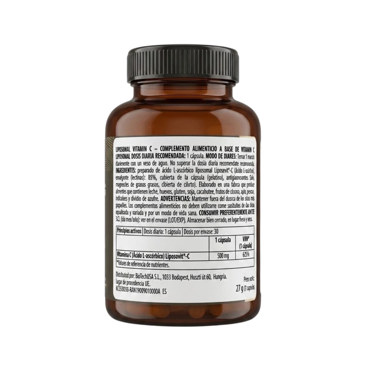 VITAMINA C LIPOSOMAL 30CAPSULAS - BIOTECHUSA