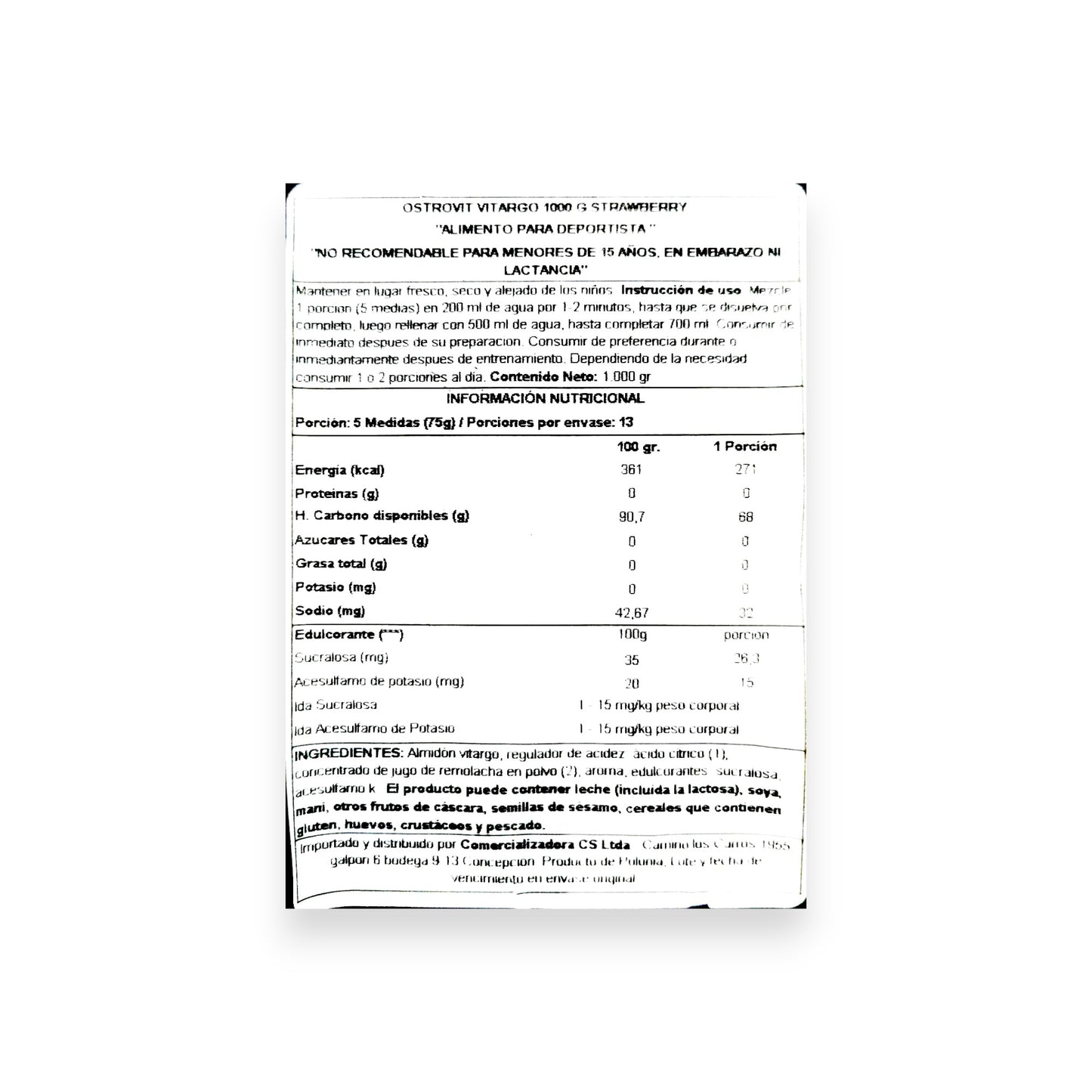 VITARGO 1000G - OSTROVIT