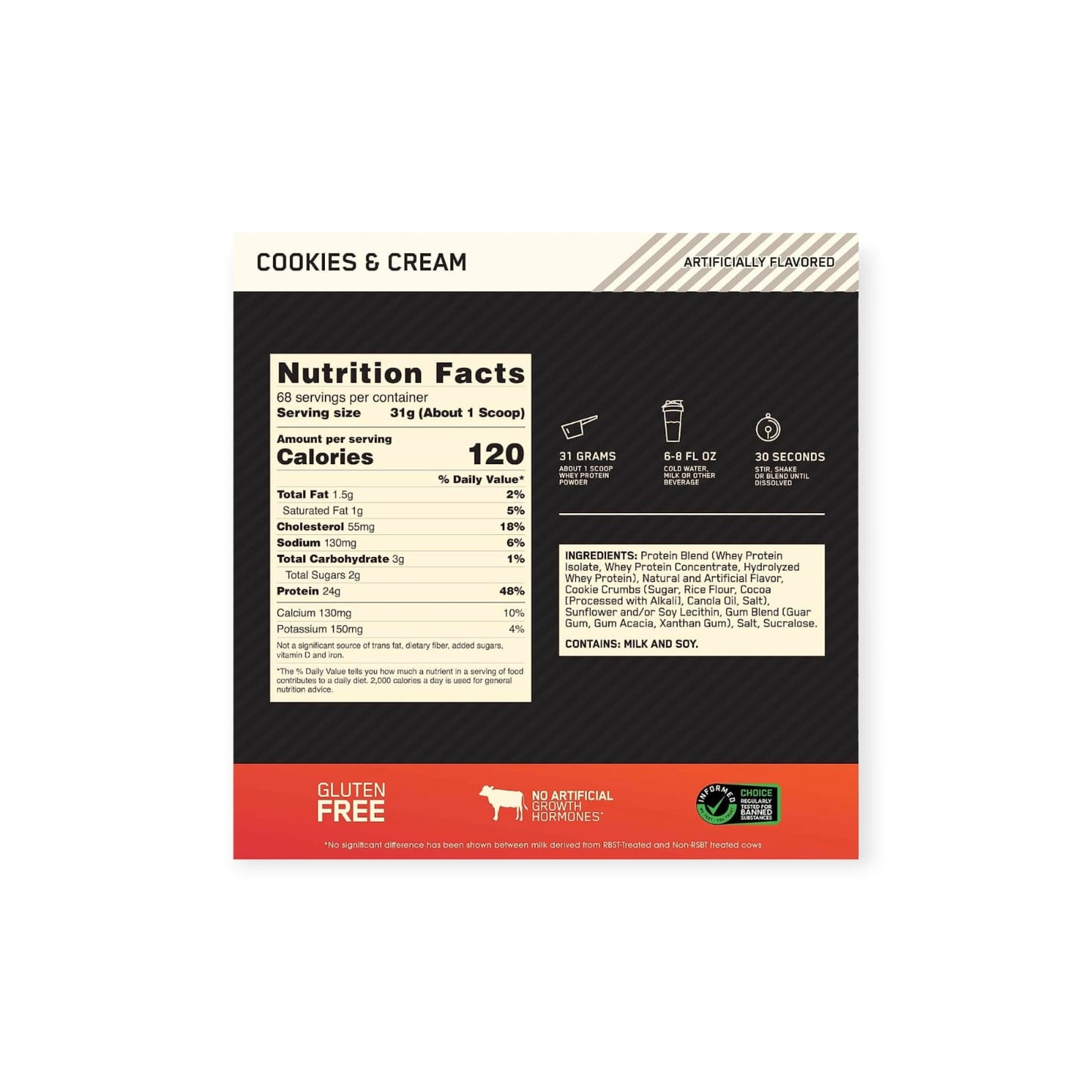 PROTEINA GOLD STANDARD 100% WHEY 5LB - OPTIMUM NUTRITION