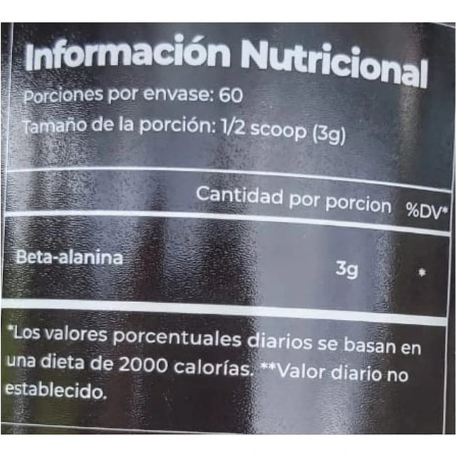BETA ALANINA B-ALANINA PRO 60 SERVICIOS - GREATLHETE