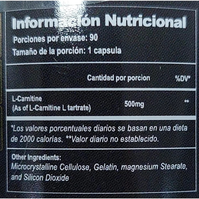 L-carnitina Pro 90 Capsulas - Greatlhete