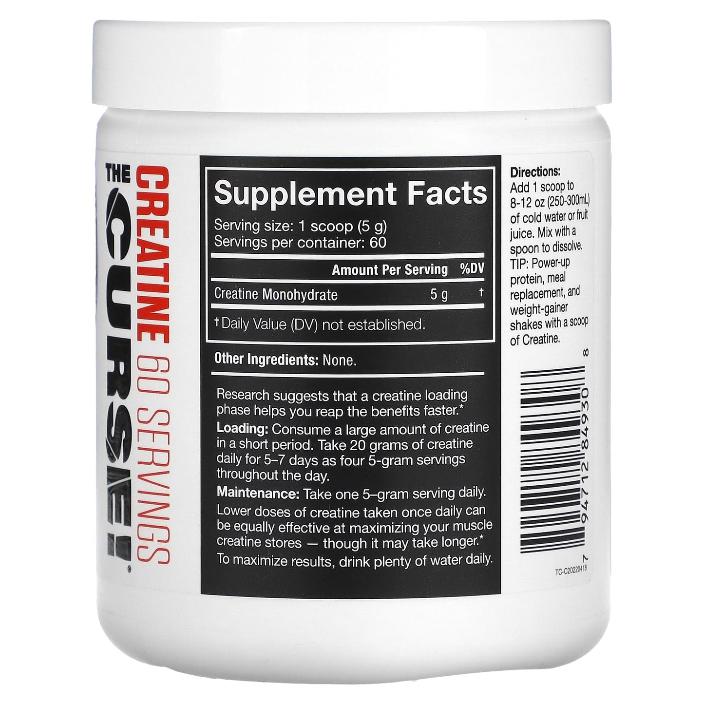 CREATINA THE CURSE 300GR 60 SERVICIOS - JNX SPORTS