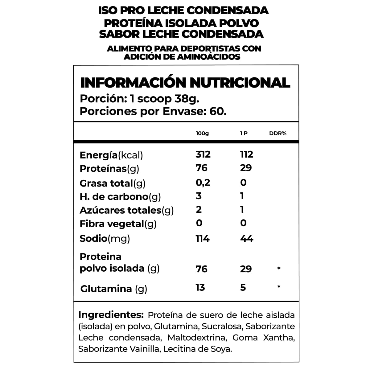 PROTEINA ISO PRO 5LBS 60 SERVICIOS – GREATLHETE