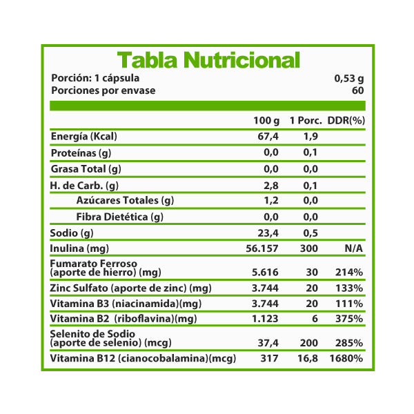 MULTIVITAMINICO VEGAN B-12 60 CAPSULAS - REVITTA