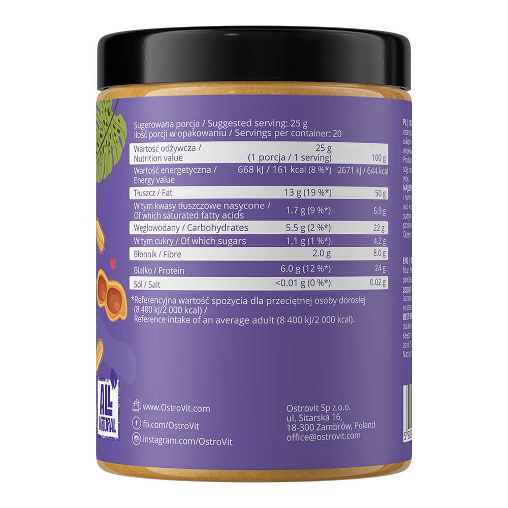 100% MANI EN POLVO 500GR - OSTROVIT