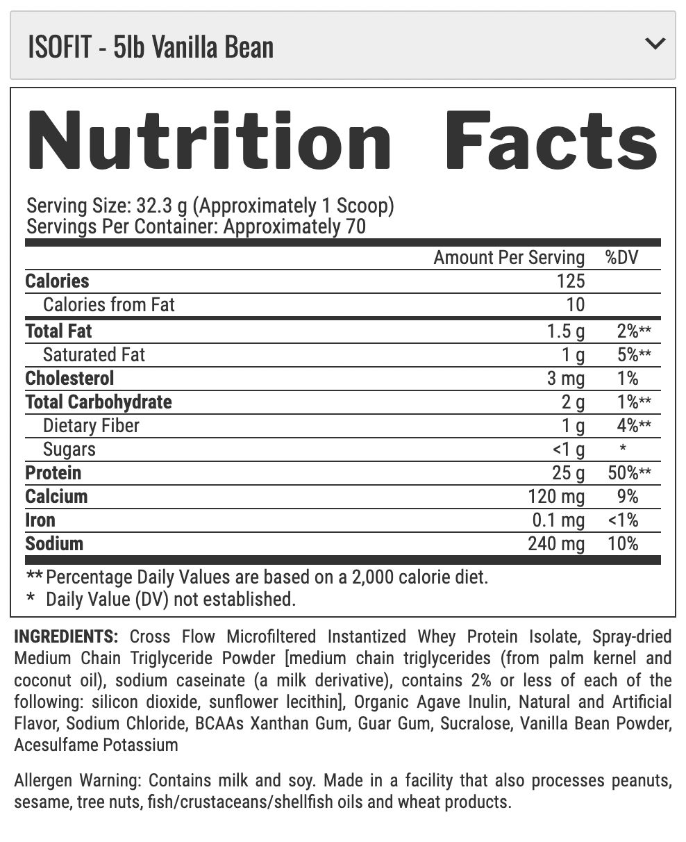 PROTEINA ISOFIT 5.1LB 70 SV - NUTREX