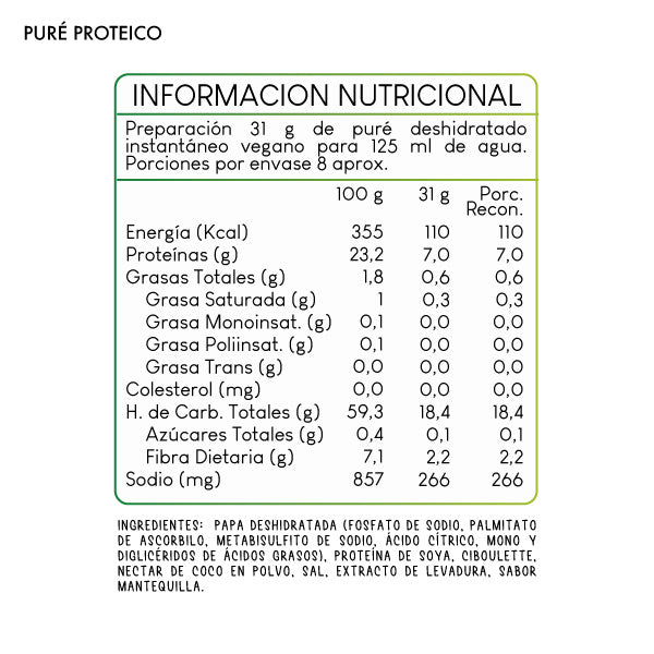 PURÉ PROTEICO VEGANO 250GR - REVITTA