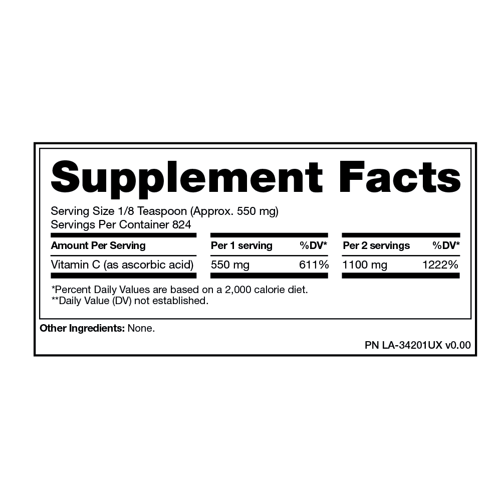 PURE VITAMINA C 454GR 824 SERVICIOS – MUTANT