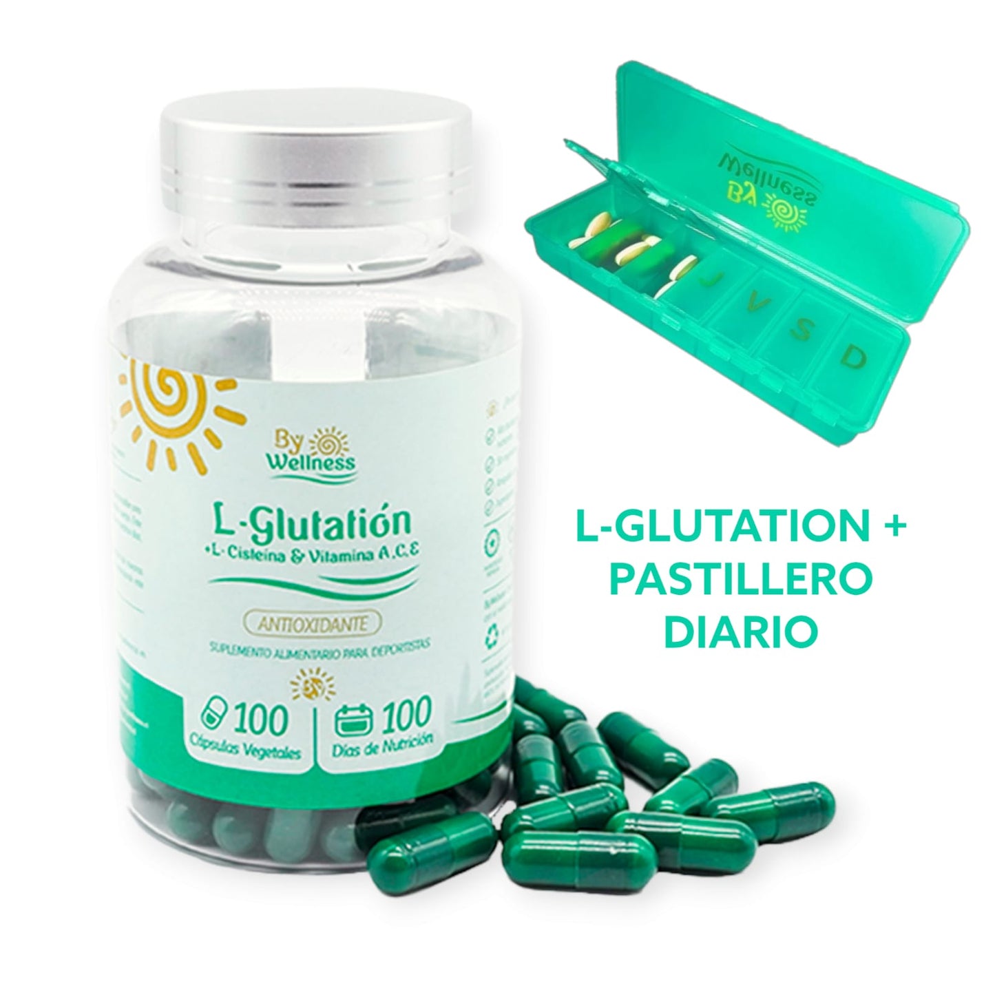 L-GLUTATION 100 CAPSULAS - BY WELLNESS
