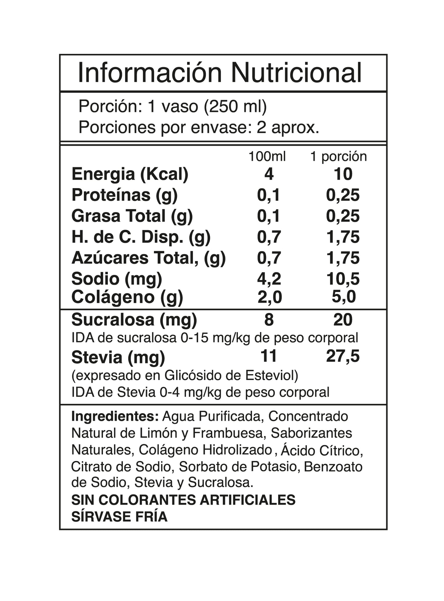 AGUA DE FRUTAS + COLAGENO 55OCC - I LIKE