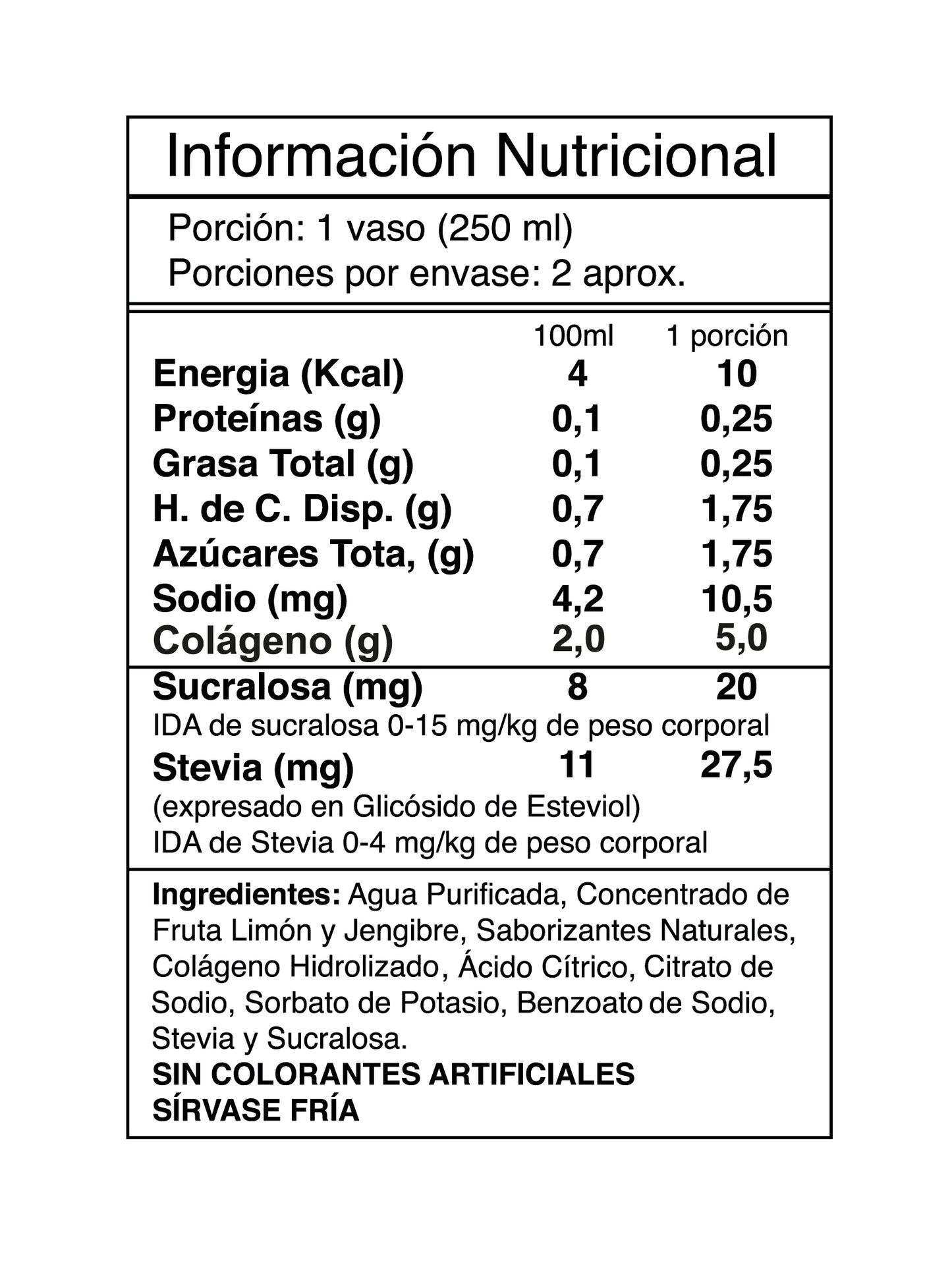 AGUA DE FRUTAS + COLAGENO 55OCC - I LIKE