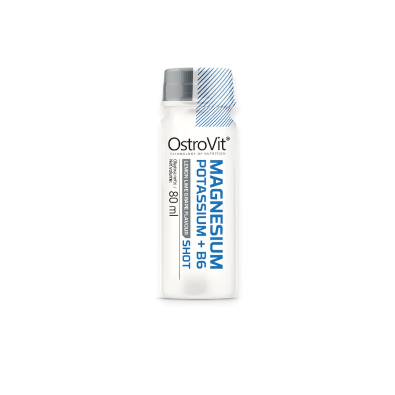 PACK 20 SHOT DE MAGNESIUM POTASSIUM + B6 LIMON GRAPE 80ML C/U - OSTROVIT
