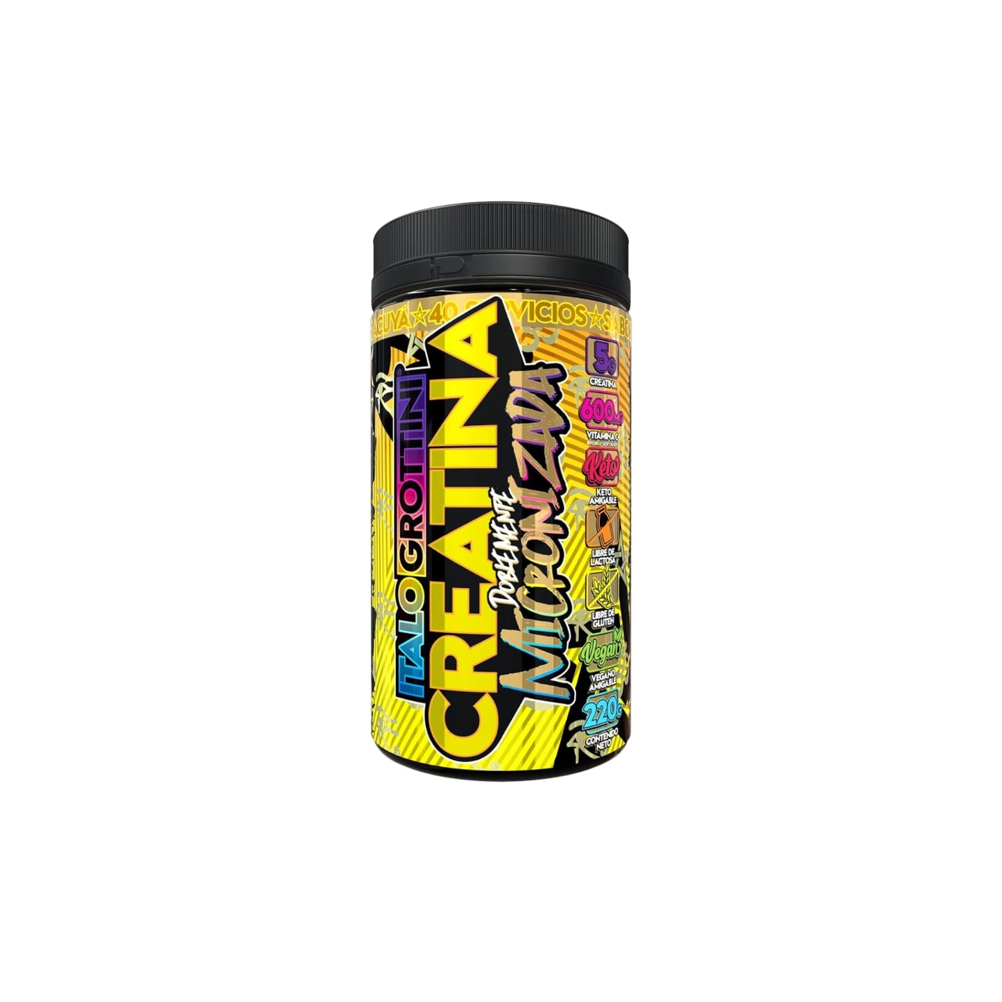 Creatina Monohidrato Micronizada 220gr 40 SV - Italo Grottini