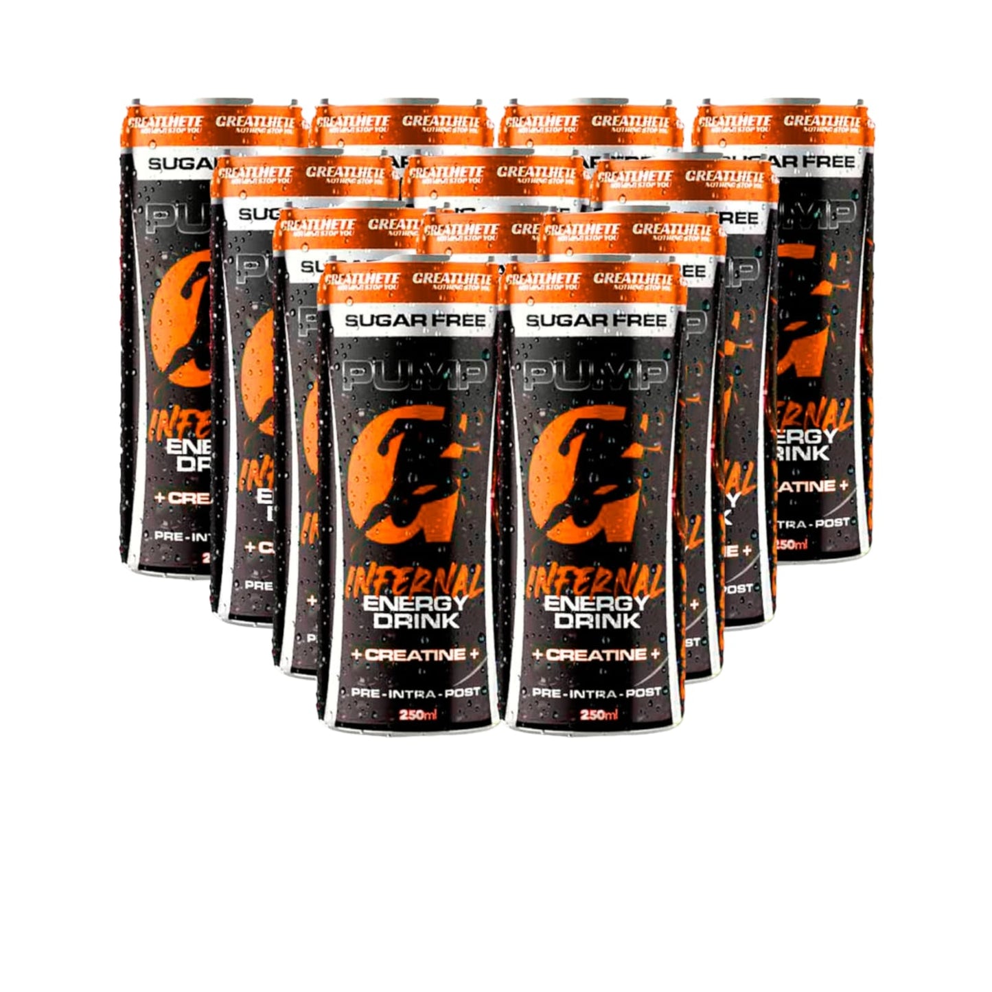 PACK 12 ENERGETICAS INFERNAL ENERGY DRINK - GREATLHETE
