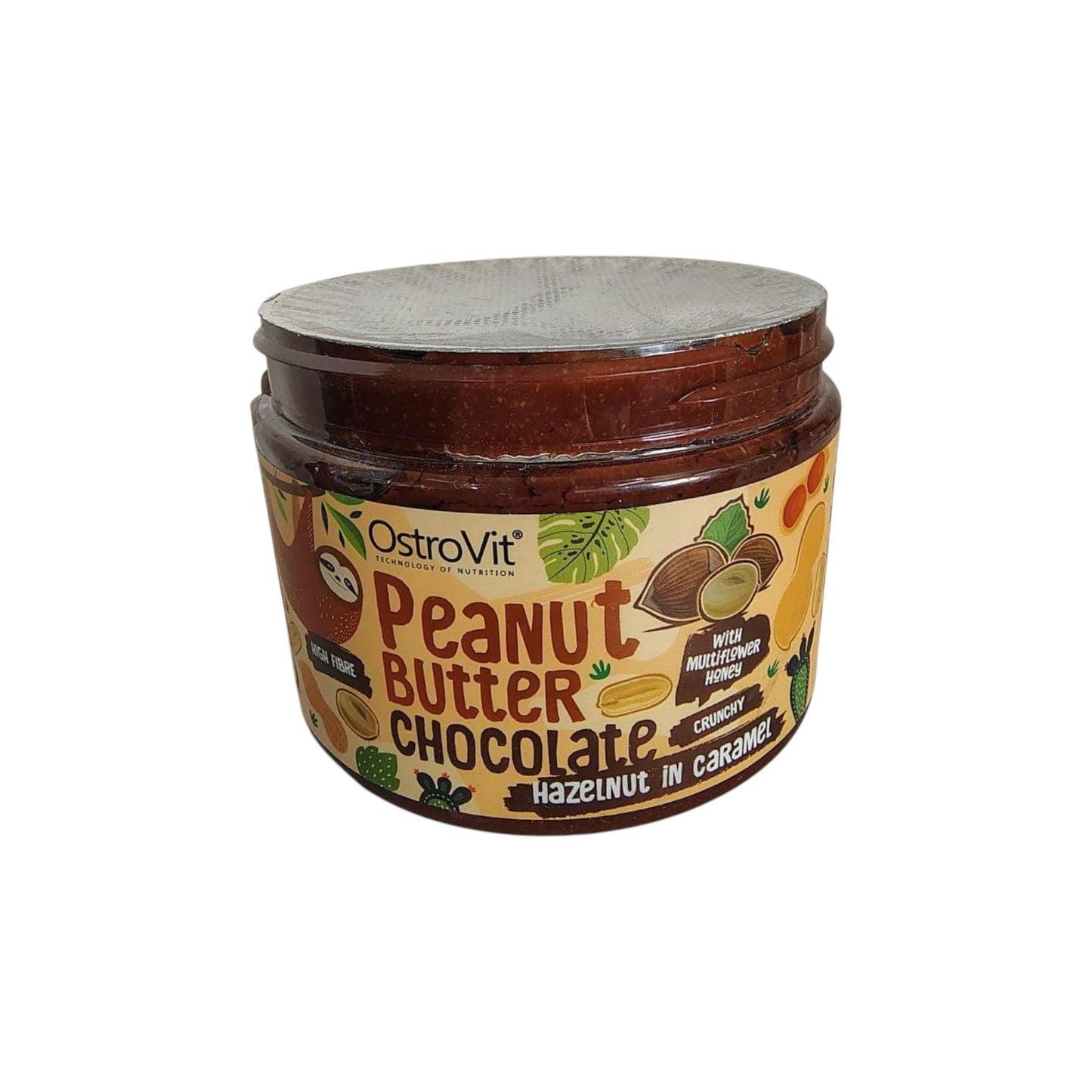 MANTEQUILLA DE MANI CON CHOCOLATE Y AVELLANAS CARAMELIZADAS 500GR - OSTROVIT