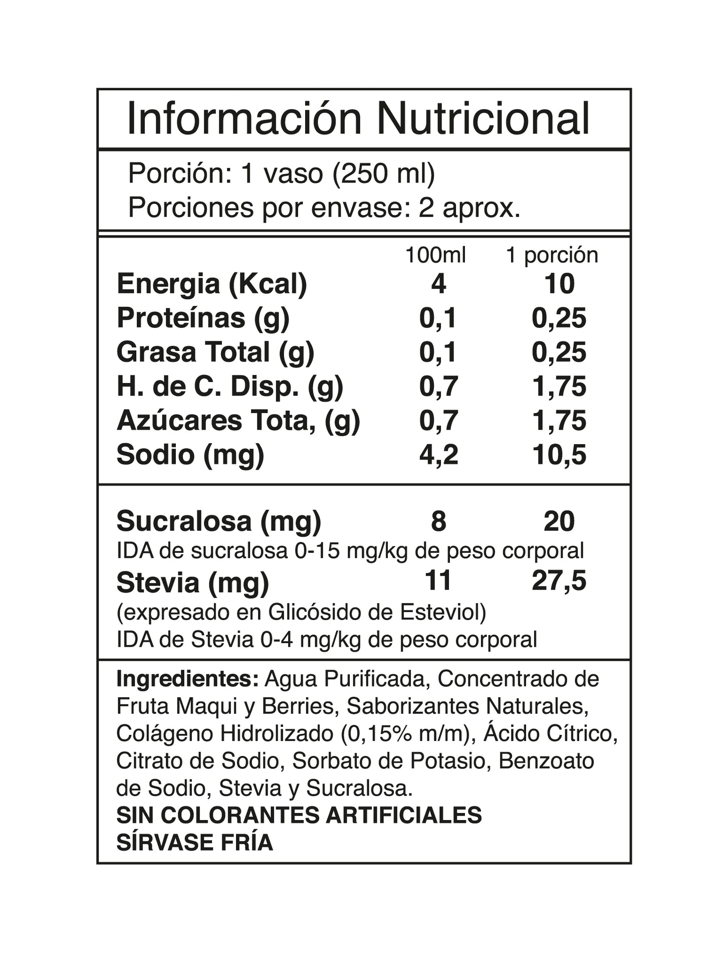 AGUA DE FRUTAS + COLAGENO 55OCC - I LIKE