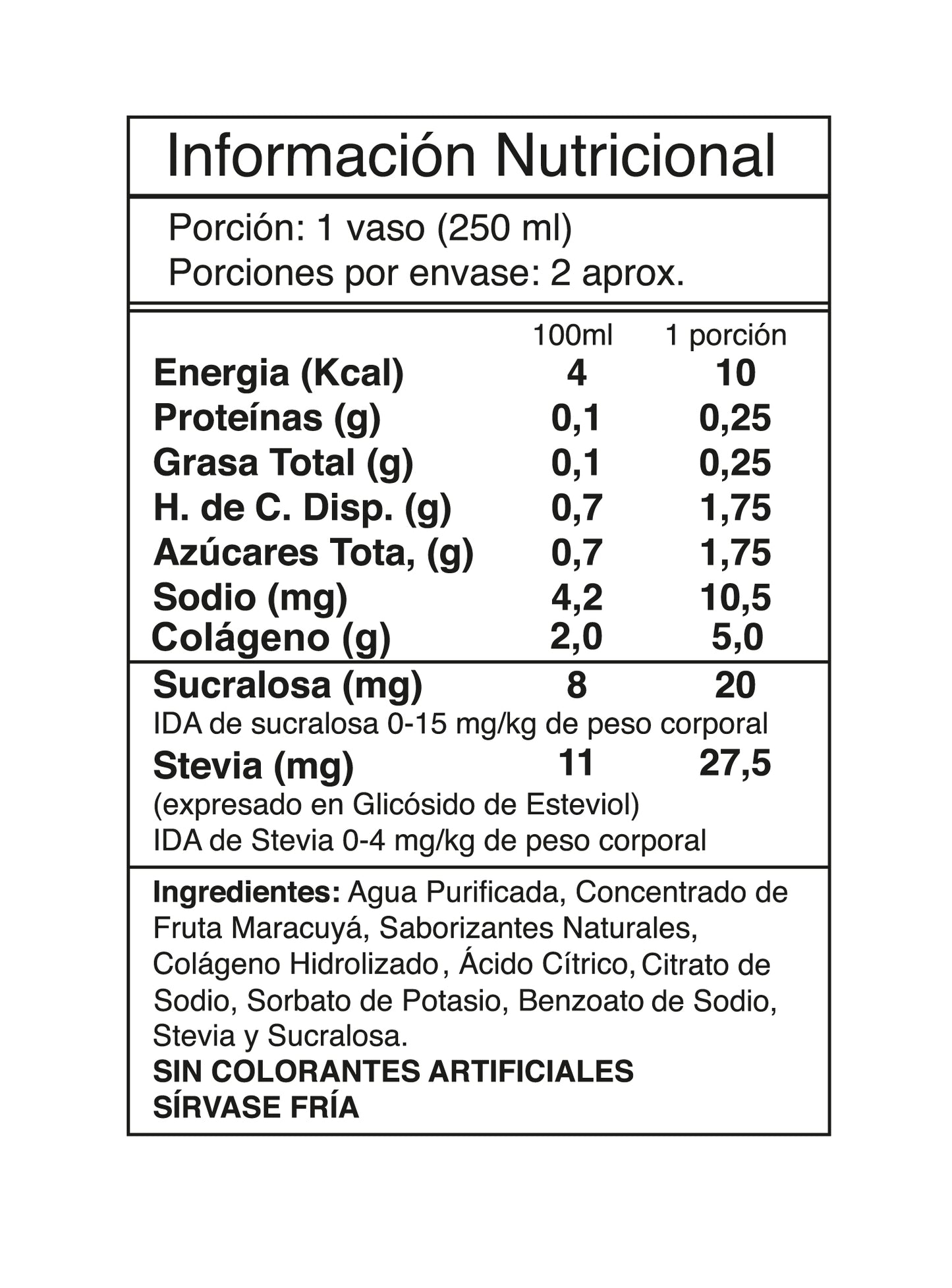 AGUA DE FRUTAS + COLAGENO 55OCC - I LIKE
