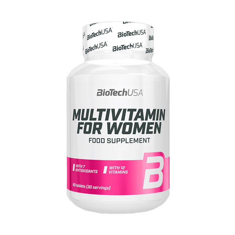 MULTIVITAMIN FOR WOMEN MULTIVITAMÍNICO MUJER 60 TABLETAS - BIOTECHUSA