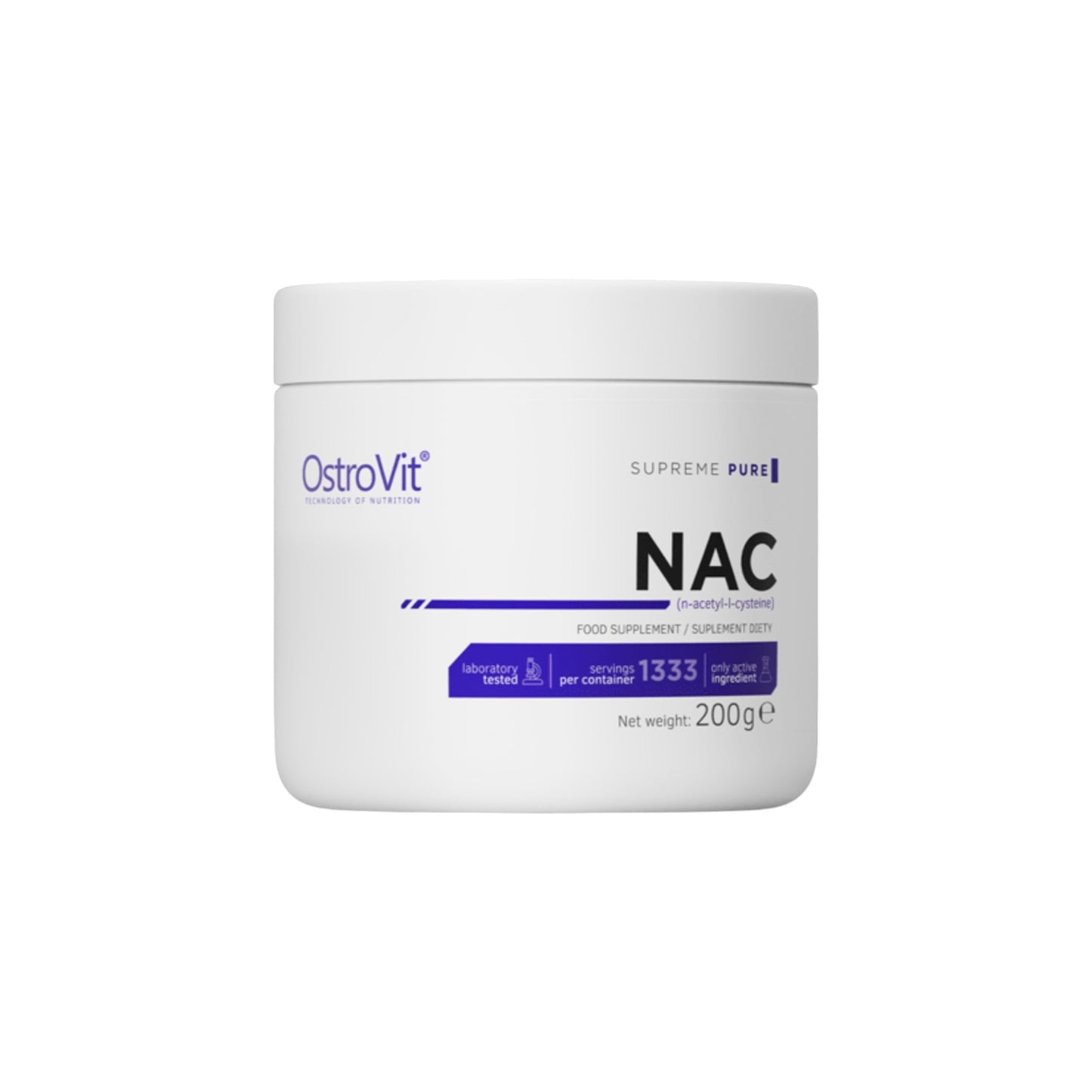 NAC (N-Acetil L-Cisteína) 200MG SUPREME PURE - OSTROVIT