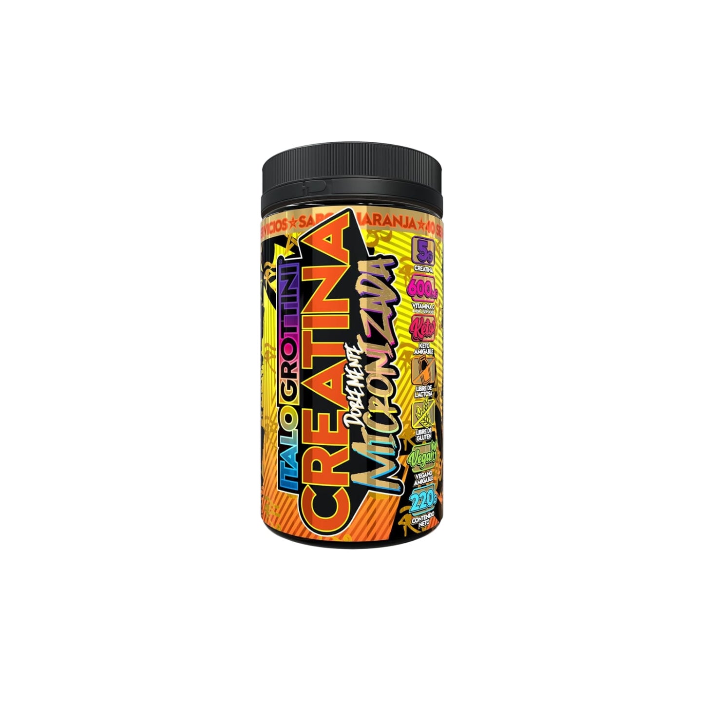 Creatina Monohidrato Micronizada 220gr 40 SV - Italo Grottini