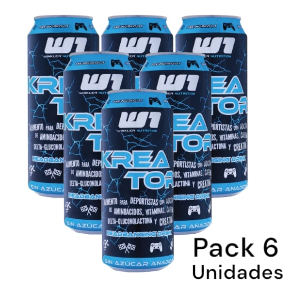 PACK 6 ENERGETICAS KREATOR 473ML - WINKLER NUTRITION