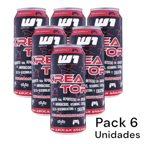 PACK 6 ENERGETICAS KREATOR 473ML - WINKLER NUTRITION