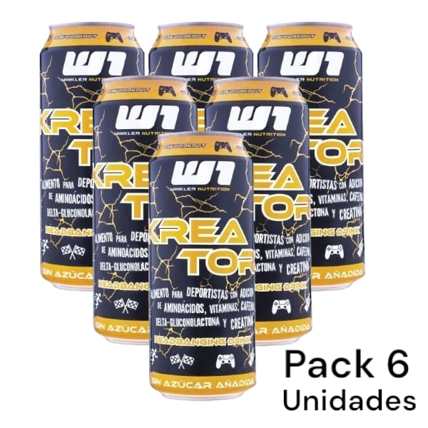 PACK 6 ENERGETICAS KREATOR 473ML - WINKLER NUTRITION