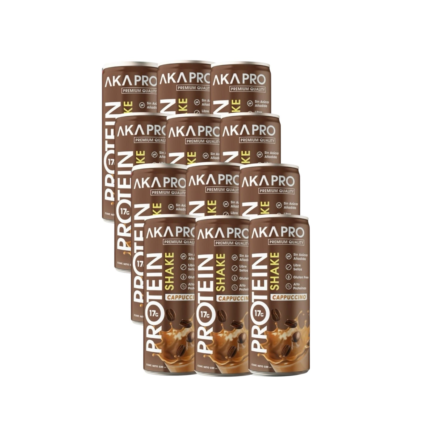 PACK X12 PROTEIN SHAKE 330ML - AKAPRO