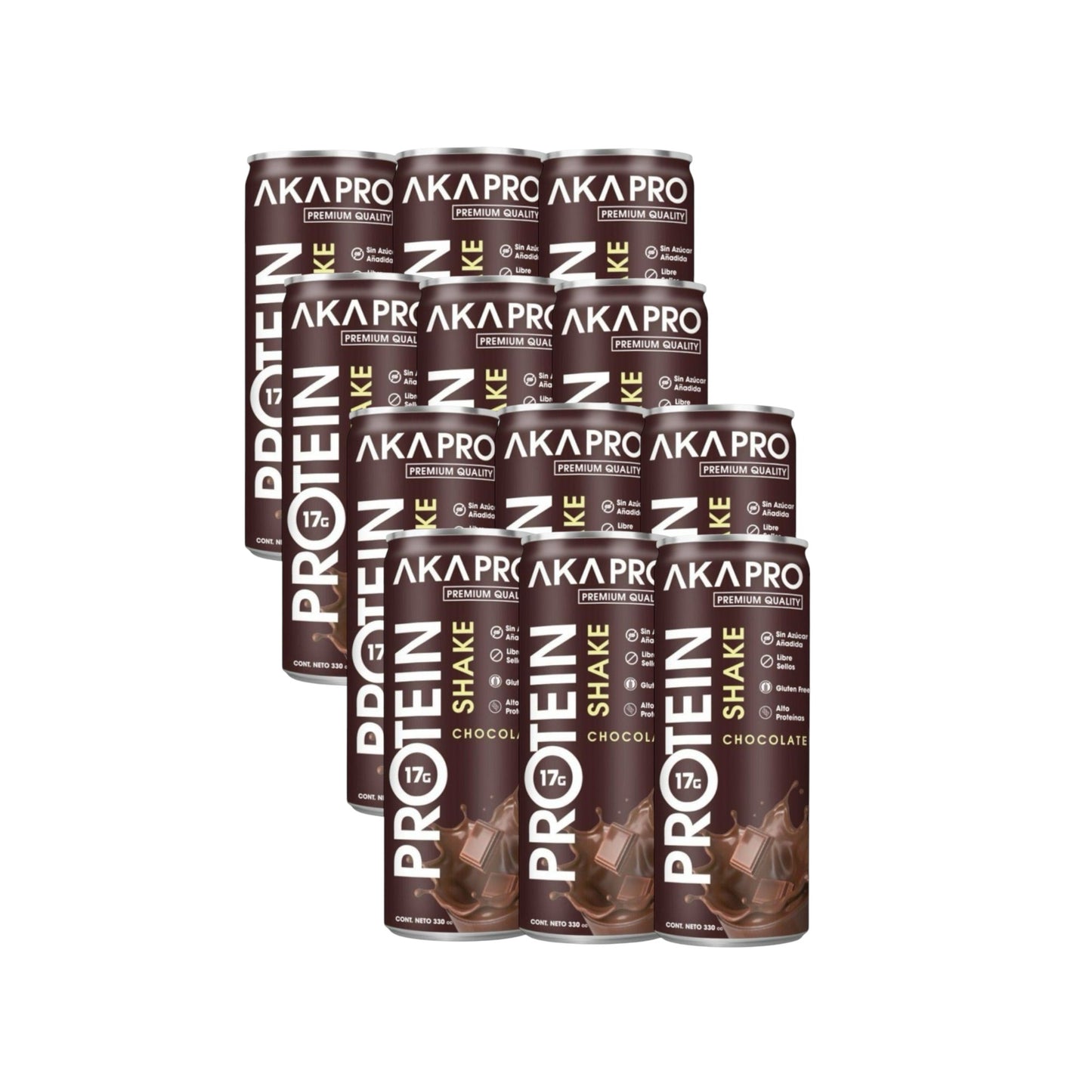 PACK X12 PROTEIN SHAKE 330ML - AKAPRO