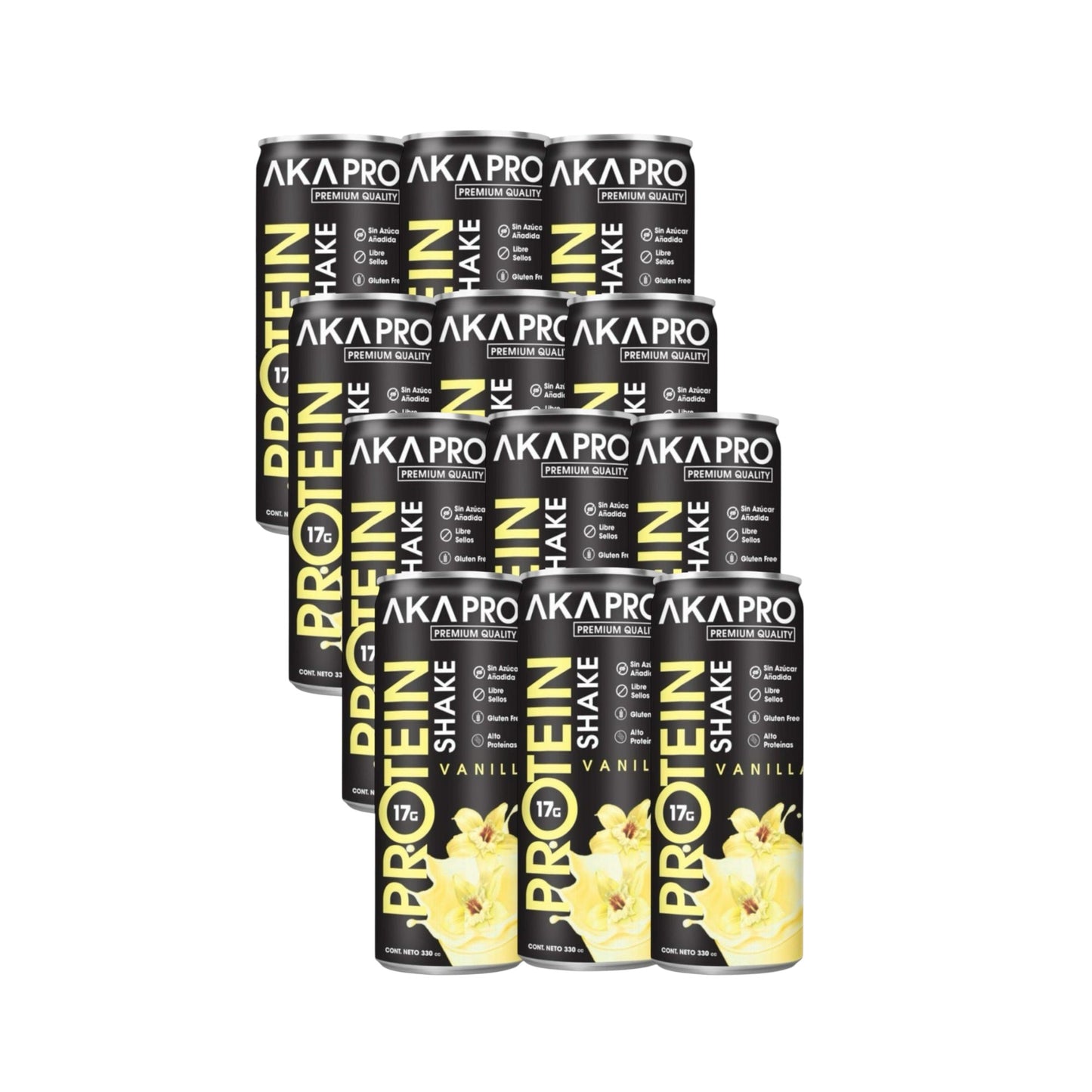 PACK X12 PROTEIN SHAKE 330ML - AKAPRO