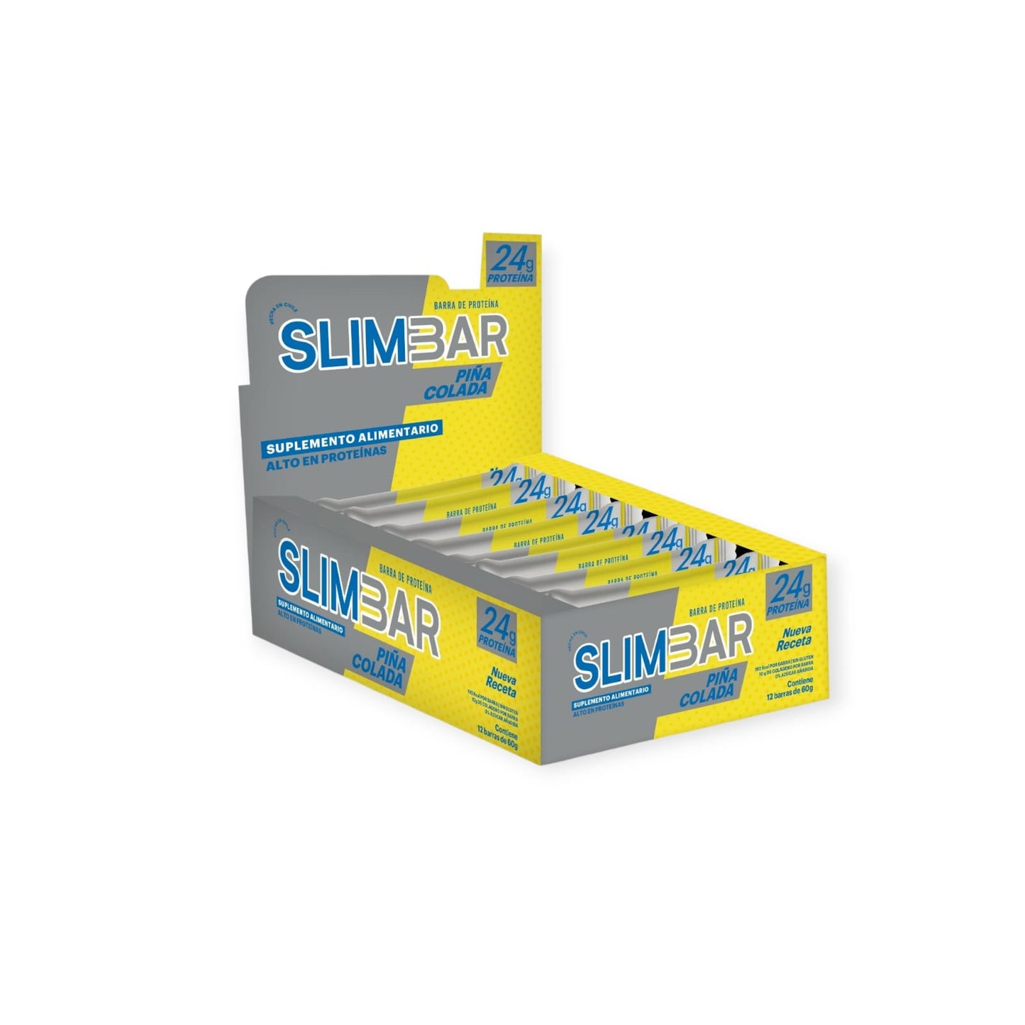 Box 12 barras de proteina SLIMBAR 60GR C/U