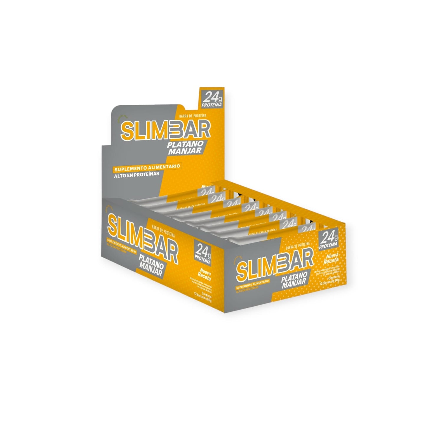 Box 12 barras de proteina SLIMBAR 60GR C/U