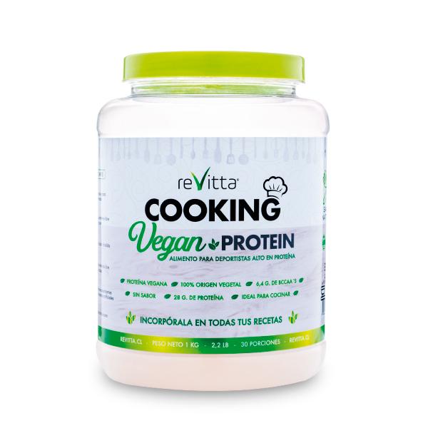 PROTEINA PARA COCINAR COOKING VEGAN PROTEIN 1KG 30 SERVICIOS - REVITTA