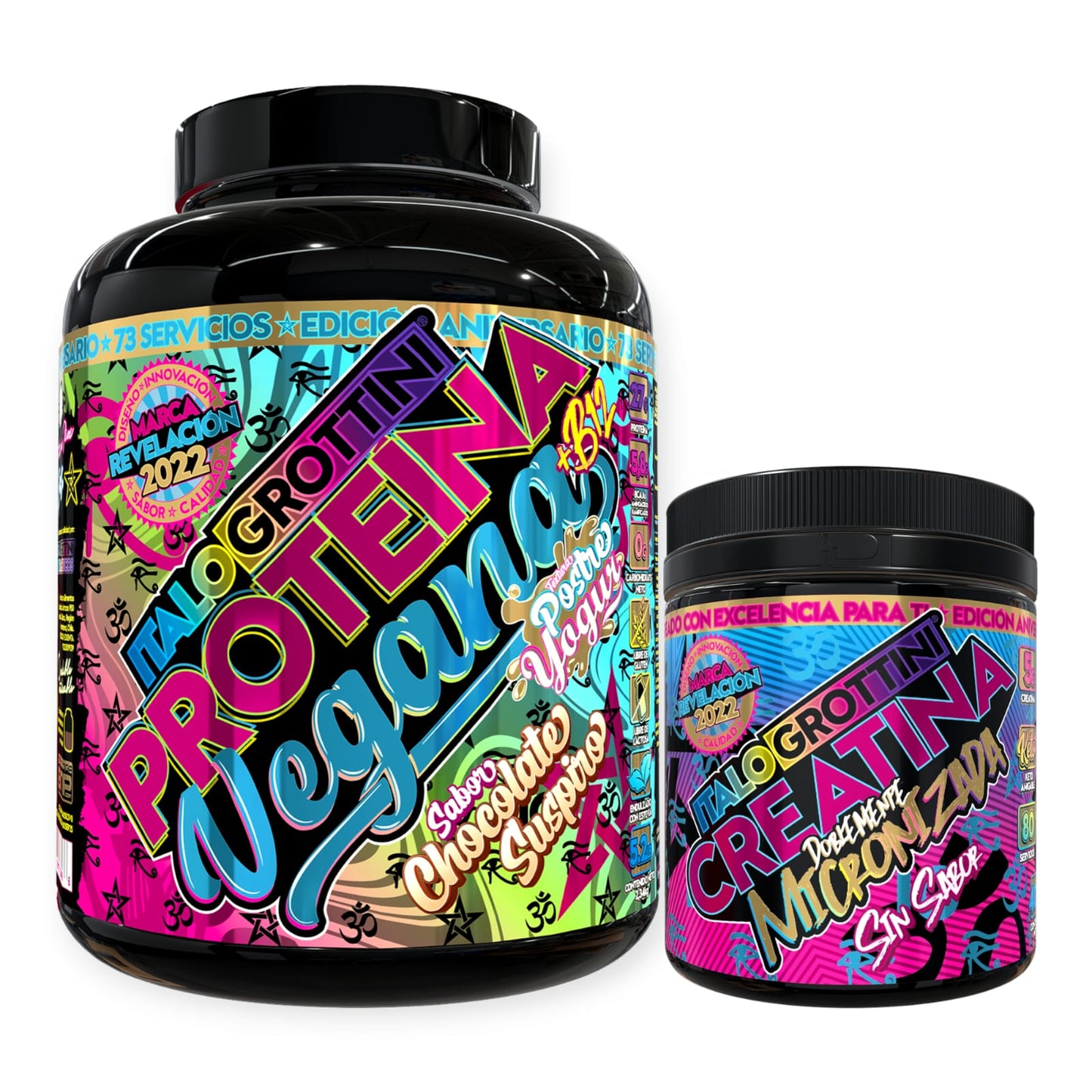 PROTEINA VEGANA 5.2lb + CREATINA MONOHIDRATO 80sv - ITALO GROTTINI