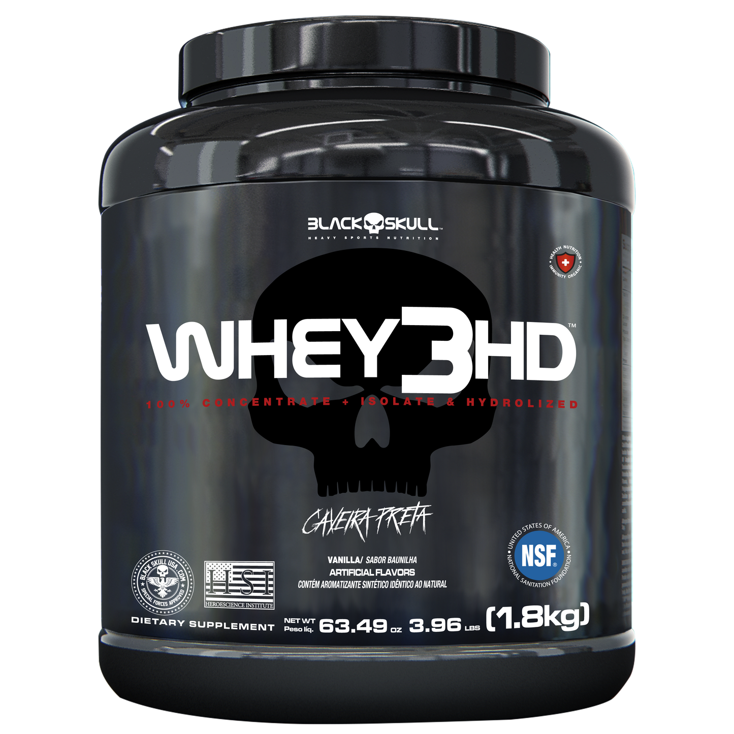 PROTEINA WHEY 3HD 1.8KG 45SV - BLACK SKULL