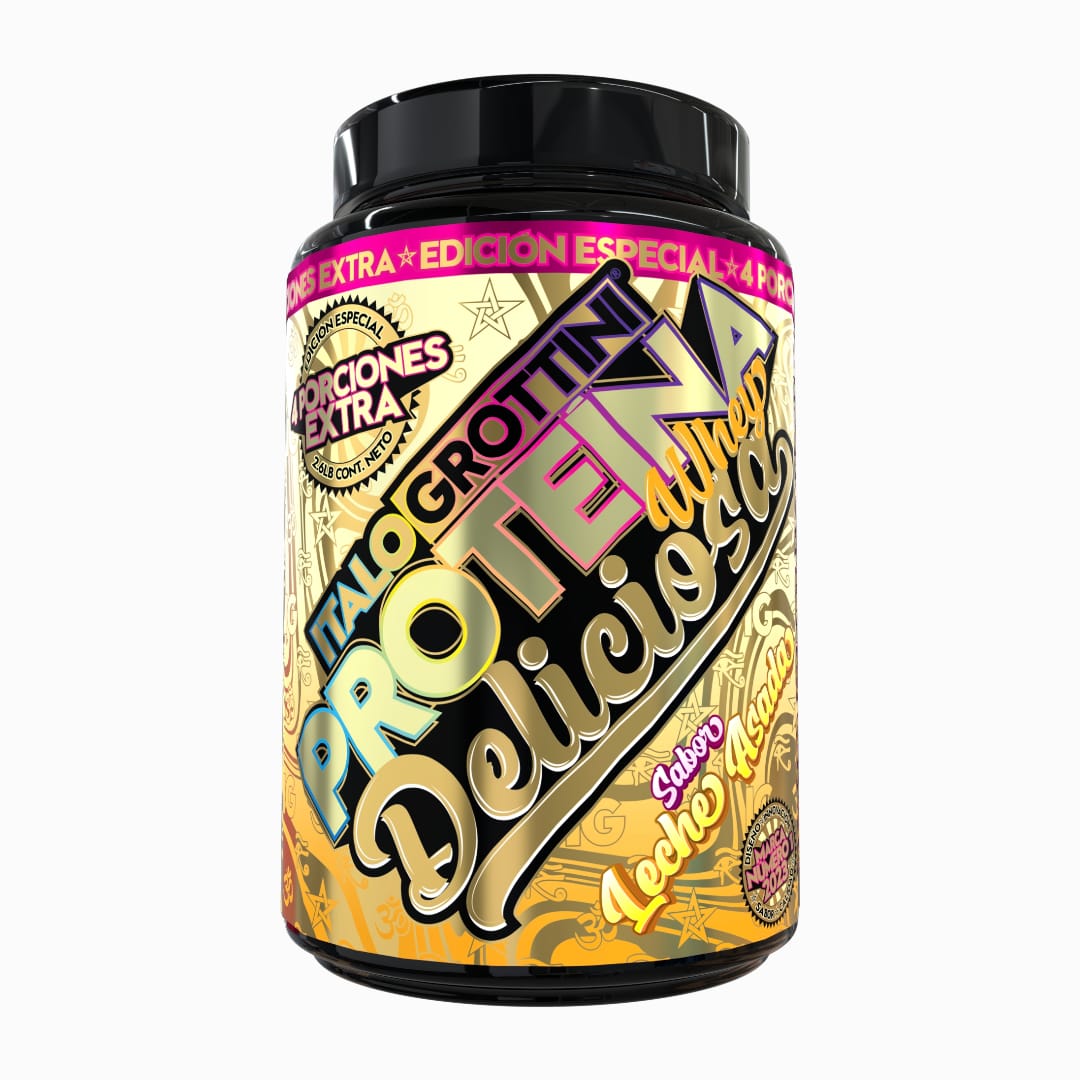 PROTEÍNA WHEY DELICIOSA 2.6 LIBRAS 37 SERVICIOS - ITALO GROTTINI (EDICION ESPECIAL)