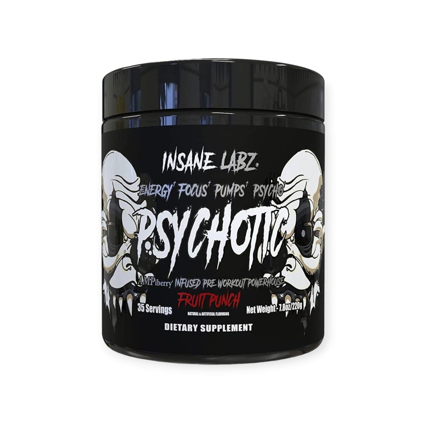 PRE ENTRENO PSYCHOTIC BLACK 35 SERVICIOS - INSANE LABZ