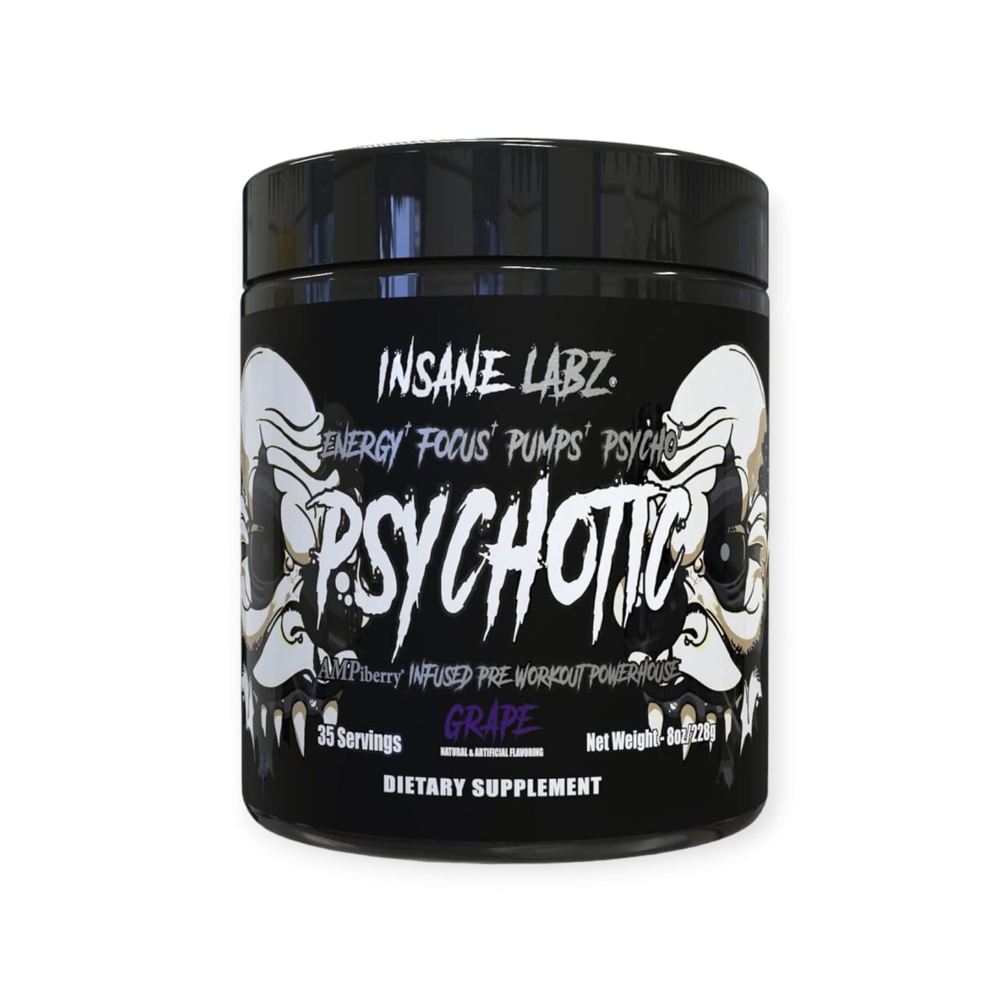 PRE ENTRENO PSYCHOTIC BLACK 35 SERVICIOS - INSANE LABZ
