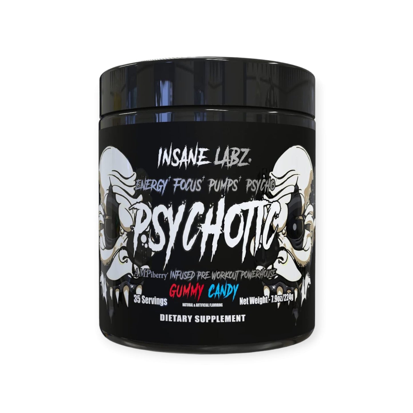 PRE ENTRENO PSYCHOTIC BLACK 35 SERVICIOS - INSANE LABZ
