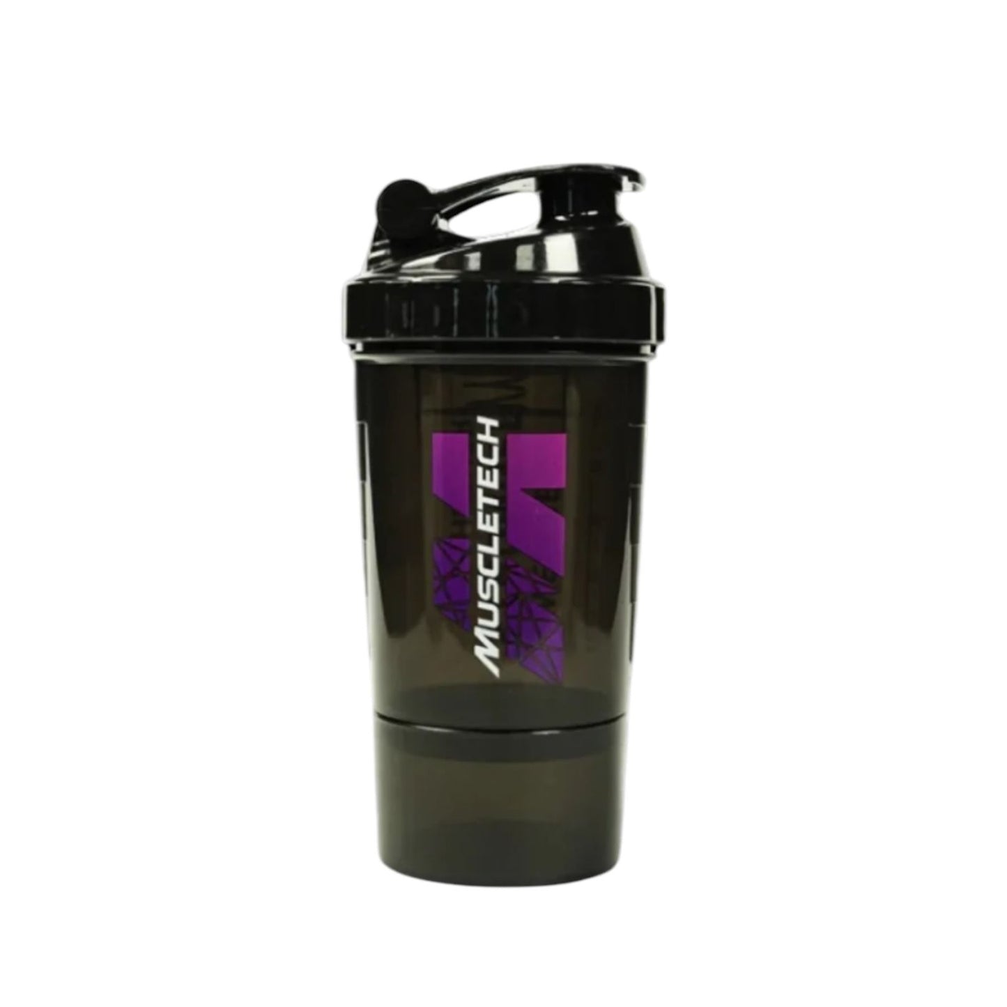 SHAKER DOBLE COMPARTIMIENTO NEGRO - MUSCLETECH