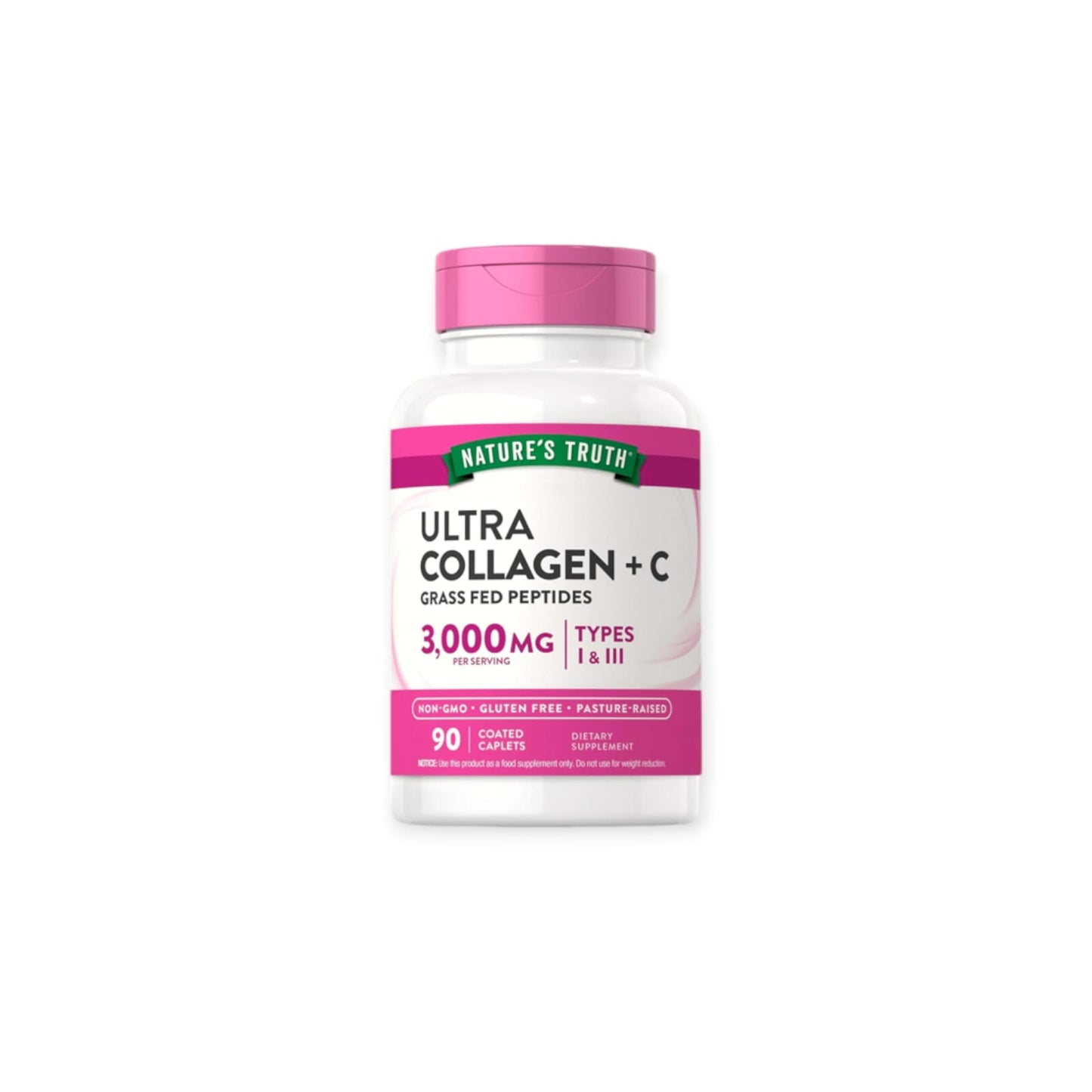 ULTRA COLAGENO TIPO 1 Y 3 CON VITAMINA C - 90 COMPRIMIDOS - NATURE'S TRUTH