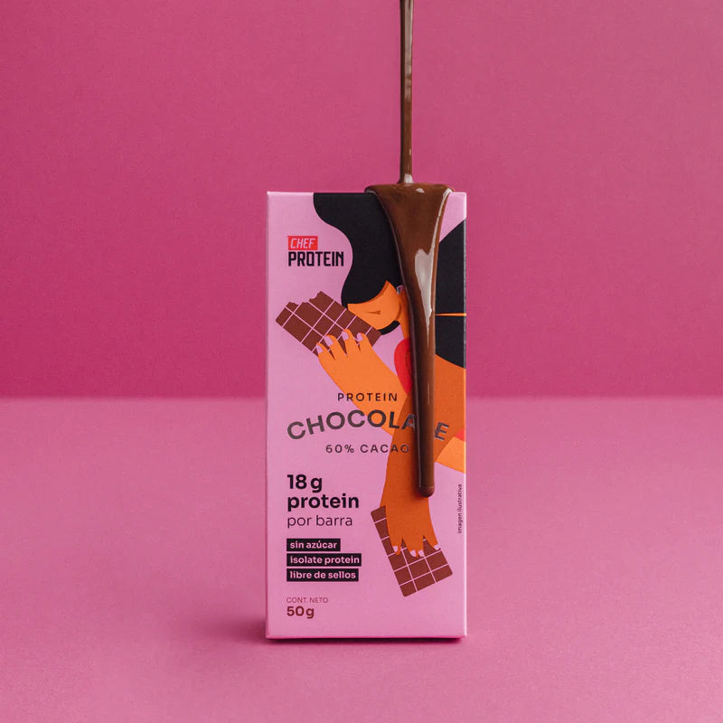 PROTEIN CHOCOLATE 50G - CHEF PROTEIN