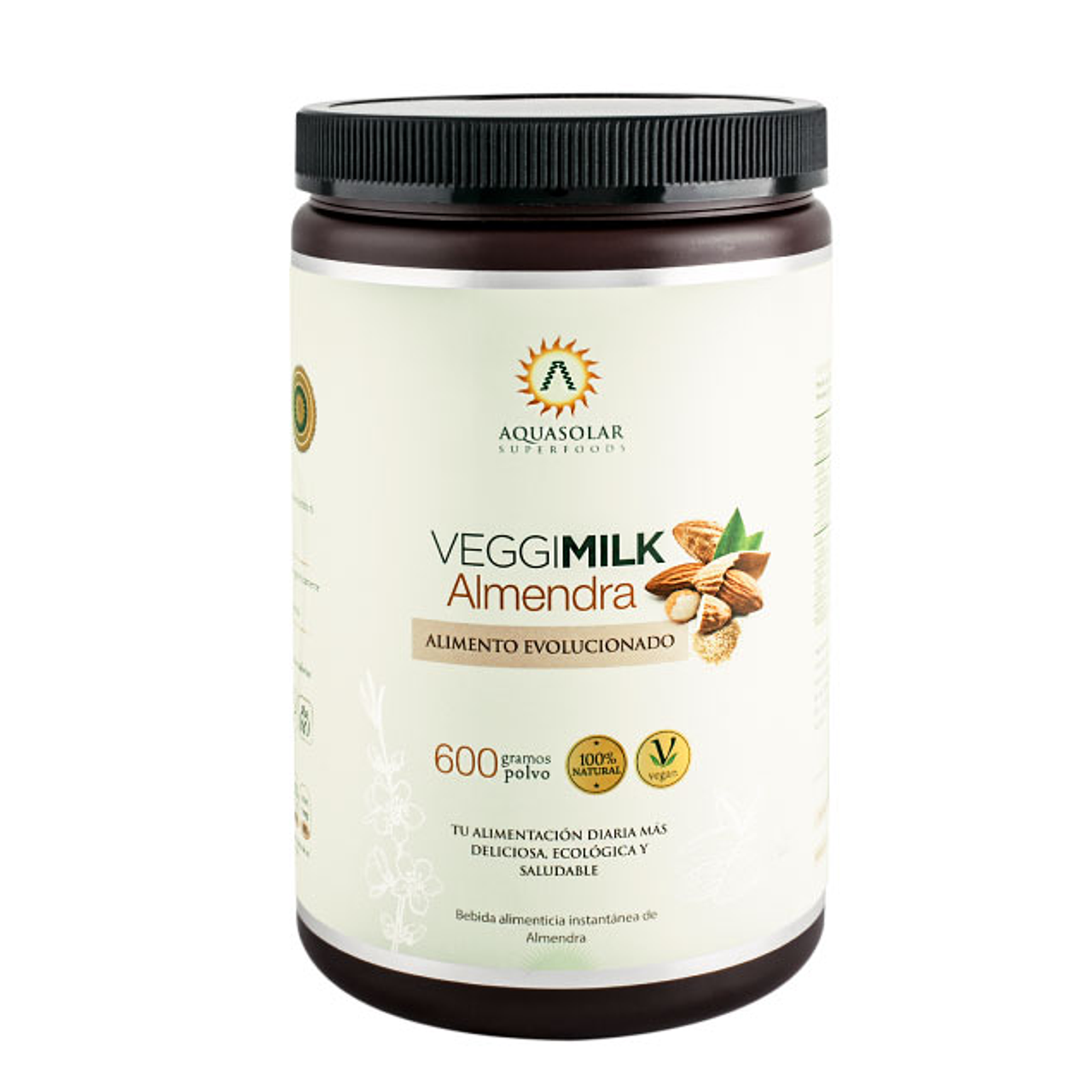 VEGGIMILK ALMENDRA 600GR ORGANICO - AQUASOLAR