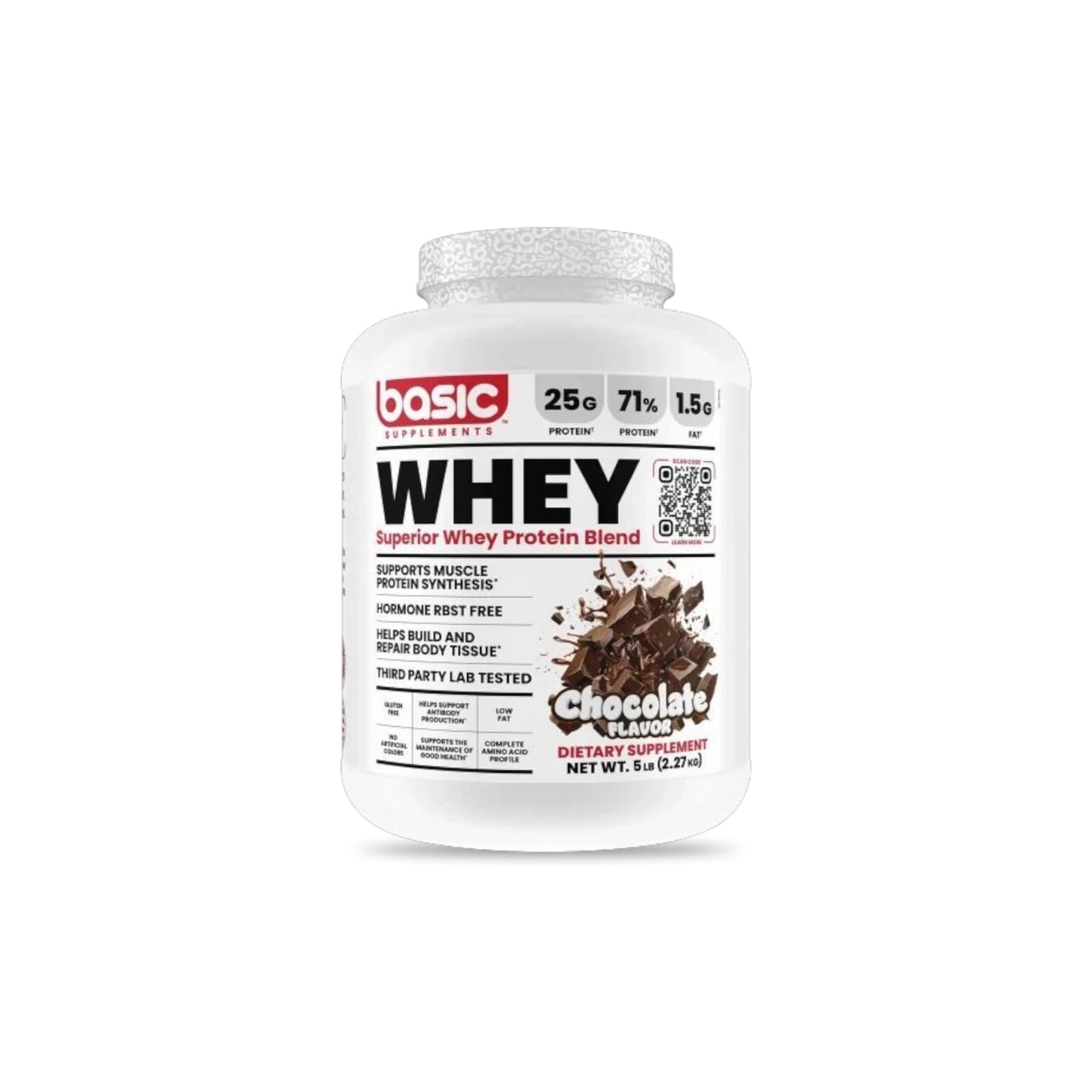 PROTEINA WHEY 5LBS 64 SERVICIOS - BASIC