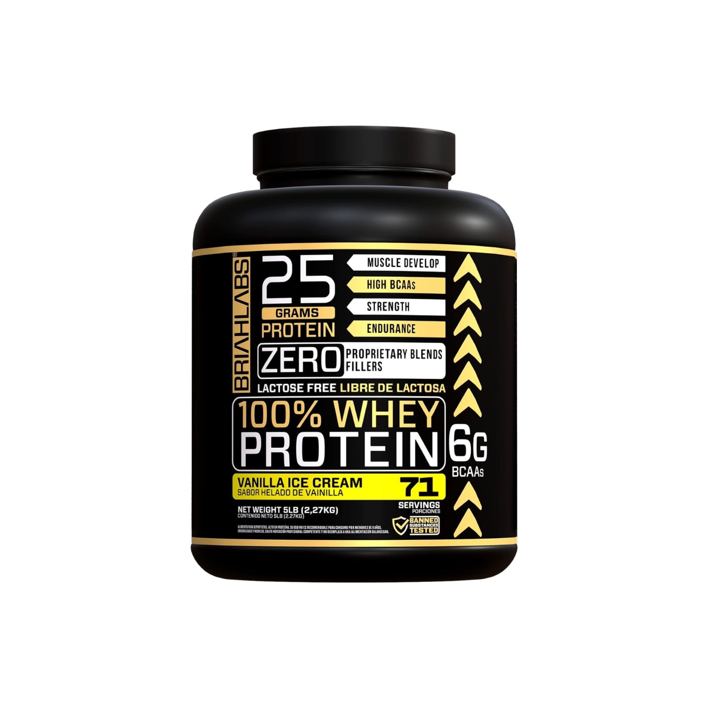 PROTEINA 100% WHEY PROTEIN 5LBS - BRIAHLABS