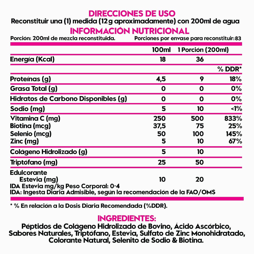 Colágeno Hidrolizado - 1 Kilo - 83SV - Italo Grottini