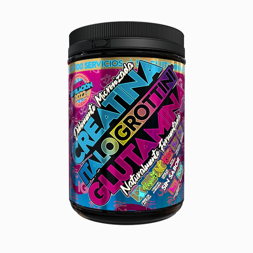 CREATINA + GLUTAMINA DOBLEMENTE MICRONIZADA 1kg - ITALO GROTTINI