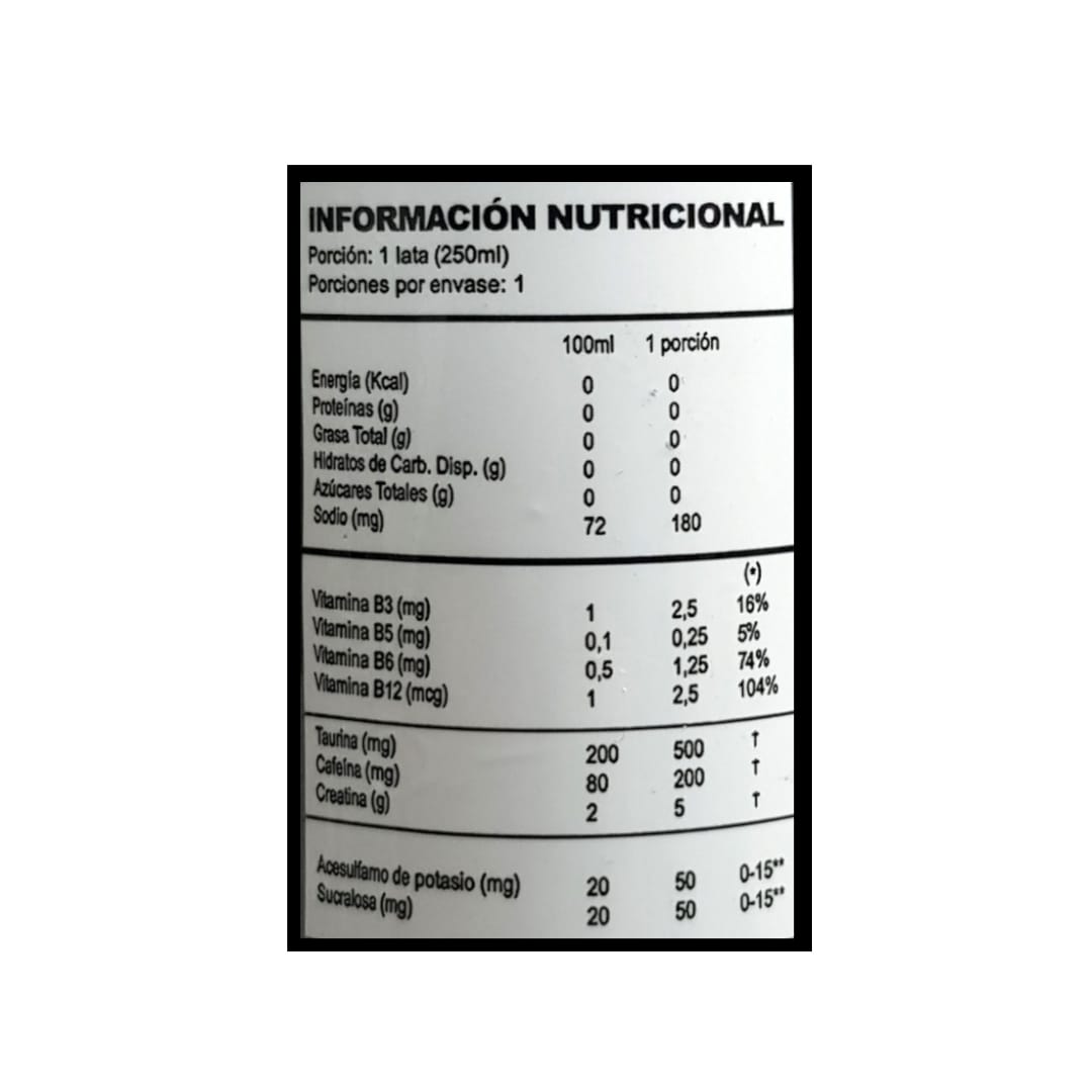 ENERGETICA G-Energydrink Pump Infernal - con creatina - GREATLHETE