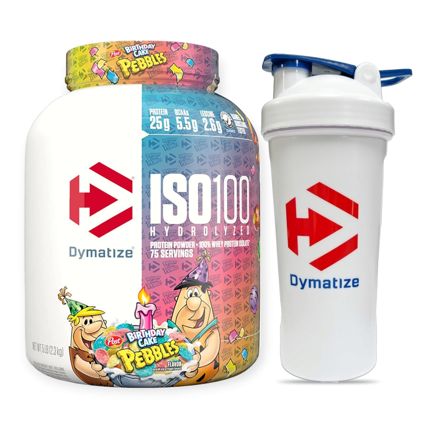 Proteina Iso100 hidrolizada 5libras + SHAKER - Dymatize