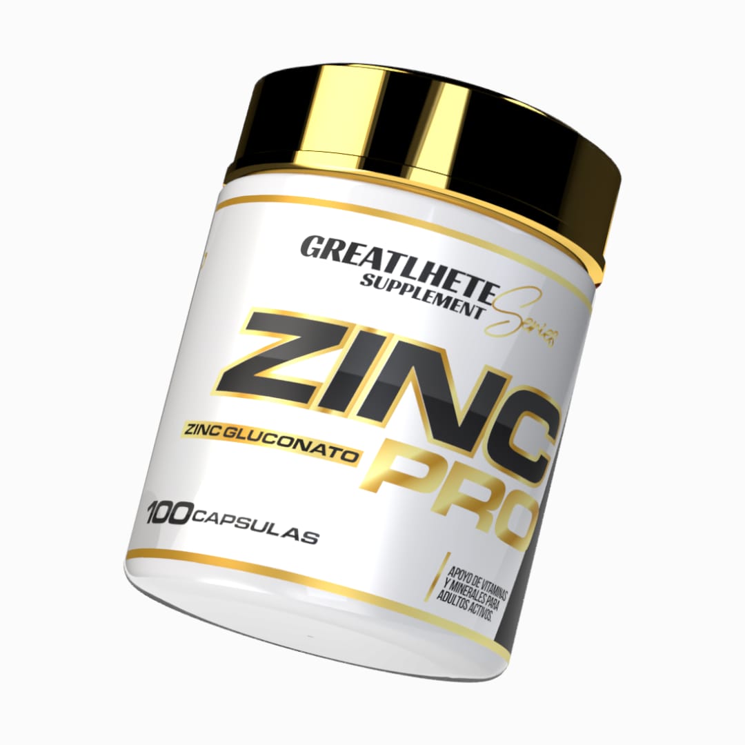 ZINC GLUCONATO PRO - 100 CAPSULAS - GREATLHETES